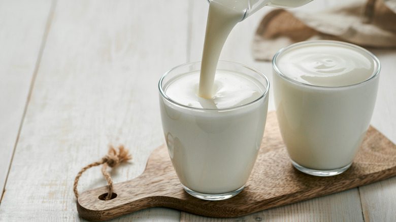 Молочные продукты с молоком
